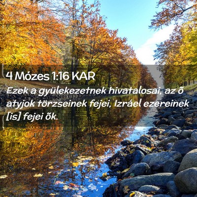 Picture 02 - 4 Mózes 1:16 KAR - Ezek a gyülekezetnek hivatalosai, az õ atyjok - Bible Verse Picture