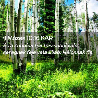 Picture 02 - 4 Mózes 10:16 KAR - És a Zebulon fiai törzsébõl való seregnek - Bible Verse Picture