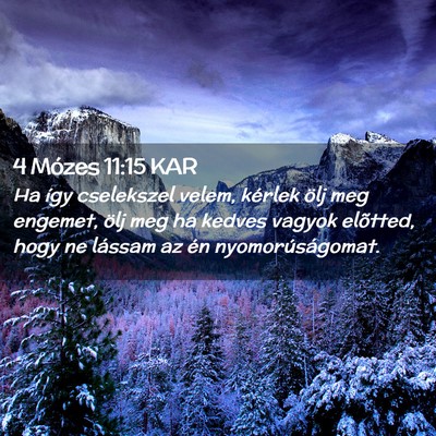 Picture 02 - 4 Mózes 11:15 KAR - Ha így cselekszel velem, kérlek ölj meg - Bible Verse Picture