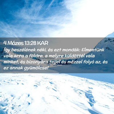 Picture 02 - 4 Mózes 13:28 KAR - Így beszélének néki, és ezt mondák: - Bible Verse Picture