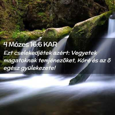 Picture 02 - 4 Mózes 16:6 KAR - Ezt cselekedjétek azért: Vegyetek magatoknak - Bible Verse Picture