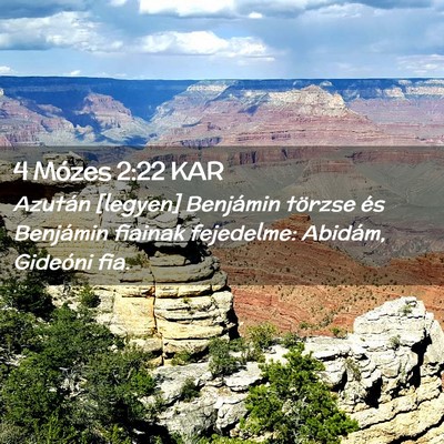 Picture 02 - 4 Mózes 2:22 KAR - Azután [legyen] Benjámin törzse és Benjámin - Bible Verse Picture