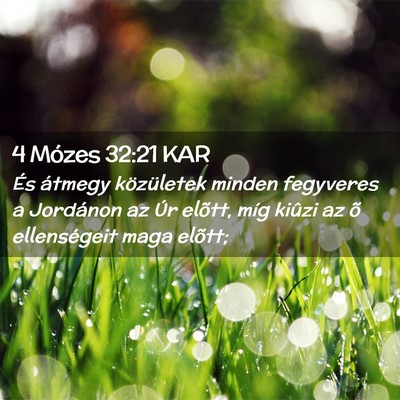 Picture 02 - 4 Mózes 32:21 KAR - És átmegy közületek minden fegyveres a - Bible Verse Picture