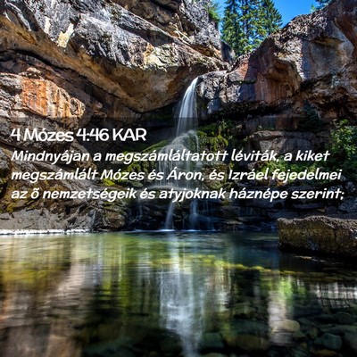 Picture 02 - 4 Mózes 4:46 KAR - Mindnyájan a megszámláltatott léviták, a - Bible Verse Picture