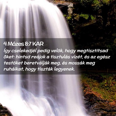 Picture 02 - 4 Mózes 8:7 KAR - Így cselekedjél pedig velök, hogy - Bible Verse Picture