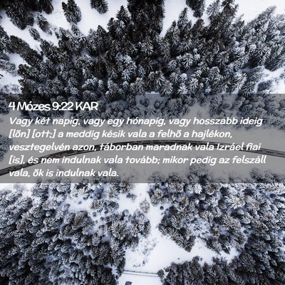 Picture 02 - 4 Mózes 9:22 KAR - Vagy két napig, vagy egy hónapig, vagy hosszabb - Bible Verse Picture