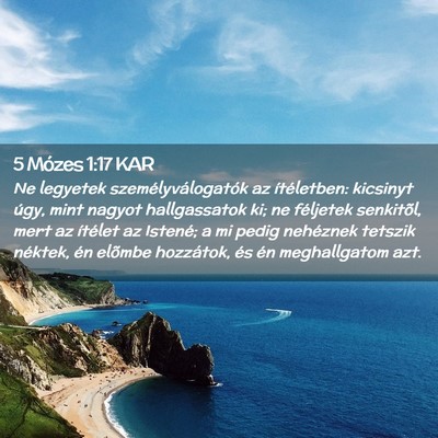 Picture 02 - 5 Mózes 1:17 KAR - Ne legyetek személyválogatók az ítéletben: - Bible Verse Picture