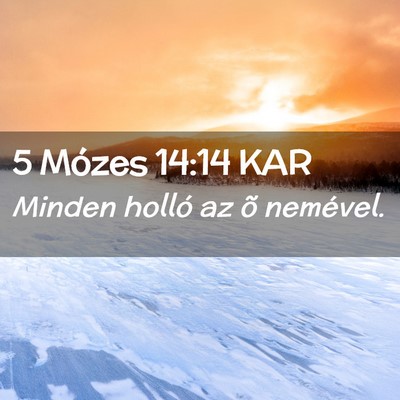 Picture 02 - 5 Mózes 14:14 KAR - Minden holló az õ - Bible Verse Picture