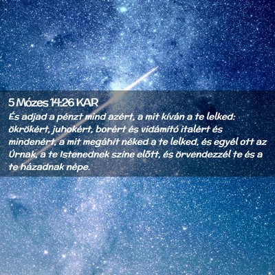 Picture 02 - 5 Mózes 14:26 KAR - És adjad a pénzt mind azért, a mit kíván a - Bible Verse Picture