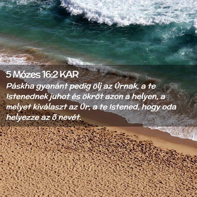 Picture 02 - 5 Mózes 16:2 KAR - Páskha gyanánt pedig ölj az Úrnak, a te - Bible Verse Picture