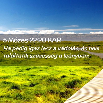 Picture 02 - 5 Mózes 22:20 KAR - Ha pedig igaz lesz a vádolás, és nem - Bible Verse Picture