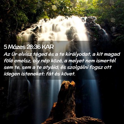 Picture 02 - 5 Mózes 28:36 KAR - Az Úr elvisz téged és a te királyodat, a kit - Bible Verse Picture