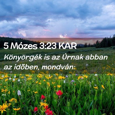 Picture 02 - 5 Mózes 3:23 KAR - Könyörgék is az Úrnak abban az idõben, - Bible Verse Picture