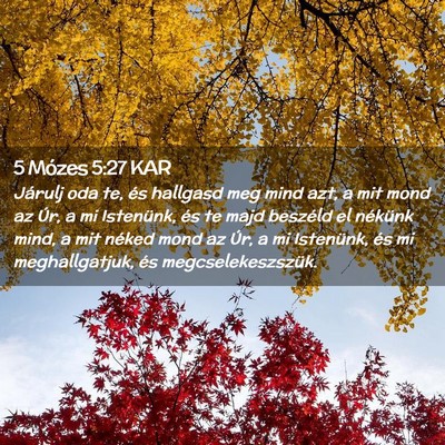 Picture 02 - 5 Mózes 5:27 KAR - Járulj oda te, és hallgasd meg mind azt, a mit - Bible Verse Picture