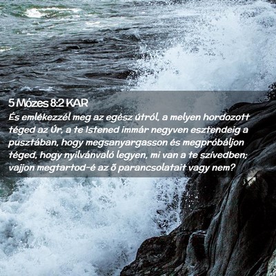 Picture 02 - 5 Mózes 8:2 KAR - És emlékezzél meg az egész útról, a melyen - Bible Verse Picture
