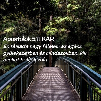 Picture 02 - Apostolok 5:11 KAR - És támada nagy félelem az egész - Bible Verse Picture