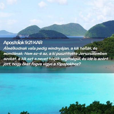 Picture 02 - Apostolok 9:21 KAR - Álmélkodnak vala pedig mindnyájan, a kik - Bible Verse Picture