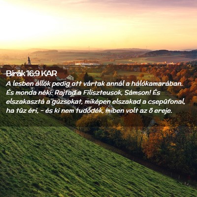 Picture 02 - Bírák 16:9 KAR - A lesben állók pedig ott vártak annál a - Bible Verse Picture