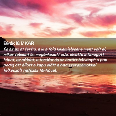 Picture 02 - Bírák 18:17 KAR - És az az öt férfiú, a ki a föld - Bible Verse Picture