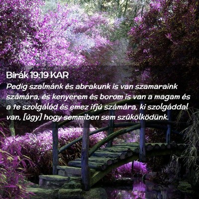 Picture 02 - Bírák 19:19 KAR - Pedig szalmánk és abrakunk is van szamaraink - Bible Verse Picture