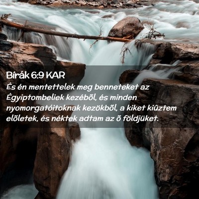 Picture 02 - Bírák 6:9 KAR - És én mentettelek meg benneteket az - Bible Verse Picture