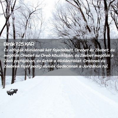 Picture 02 - Bírák 7:25 KAR - És elfogák Midiánnak két fejedelmét, Orebet - Bible Verse Picture