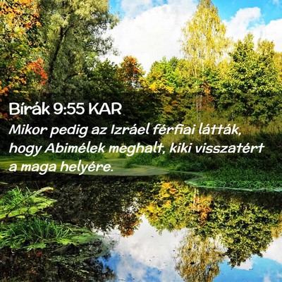 Picture 02 - Bírák 9:55 KAR - Mikor pedig az Izráel férfiai látták, hogy - Bible Verse Picture