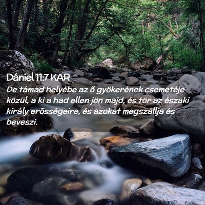 Picture 02 - Dániel 11:7 KAR - De támad helyébe az õ gyökerének csemetéje - Bible Verse Picture