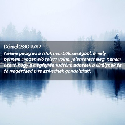 Picture 02 - Dániel 2:30 KAR - Nékem pedig ez a titok nem bölcseségbõl, a - Bible Verse Picture