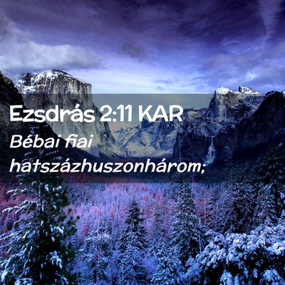 Picture 02 - Ezsdrás 2:11 KAR - Bébai fiai - Bible Verse Picture