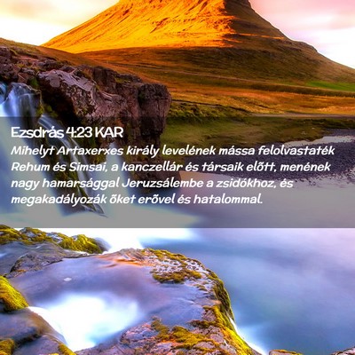 Picture 02 - Ezsdrás 4:23 KAR - Mihelyt Artaxerxes király levelének mássa - Bible Verse Picture
