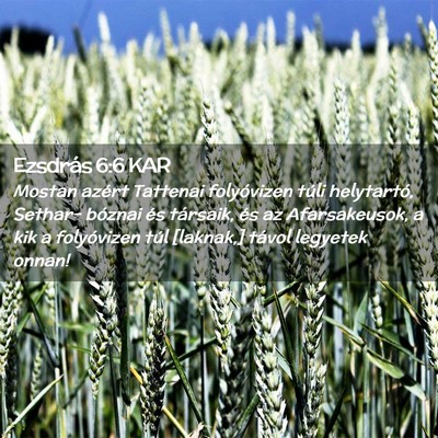 Picture 02 - Ezsdrás 6:6 KAR - Mostan azért Tattenai folyóvizen túli - Bible Verse Picture