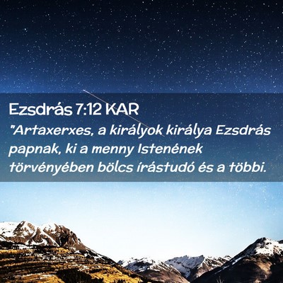 Picture 02 - Ezsdrás 7:12 KAR - 