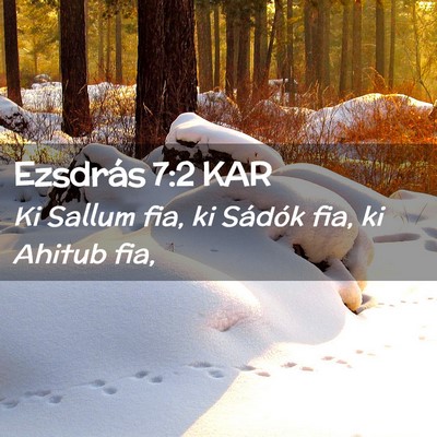 Picture 02 - Ezsdrás 7:2 KAR - Ki Sallum fia, ki Sádók fia, ki Ahitub - Bible Verse Picture