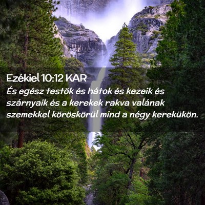 Picture 02 - Ezékiel 10:12 KAR - És egész testök és hátok és kezeik és - Bible Verse Picture