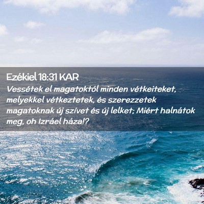Picture 02 - Ezékiel 18:31 KAR - Vessétek el magatoktól minden vétkeiteket, - Bible Verse Picture