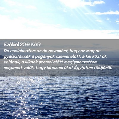 Picture 02 - Ezékiel 20:9 KAR - De cselekedtem az én nevemért, hogy ez meg ne - Bible Verse Picture