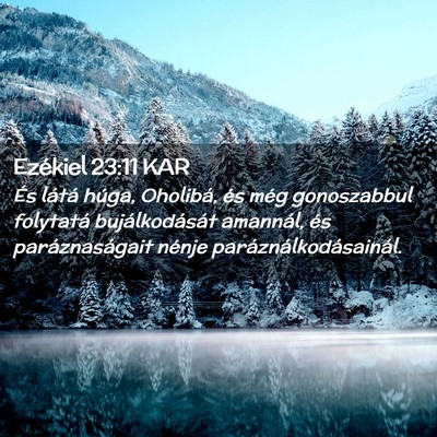 Picture 02 - Ezékiel 23:11 KAR - És látá húga, Oholibá, és még gonoszabbul - Bible Verse Picture