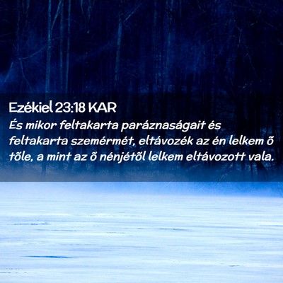 Picture 02 - Ezékiel 23:18 KAR - És mikor feltakarta paráznaságait és - Bible Verse Picture