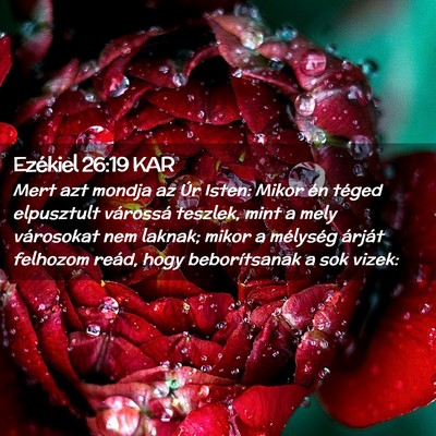 Picture 02 - Ezékiel 26:19 KAR - Mert azt mondja az Úr Isten: Mikor én téged - Bible Verse Picture