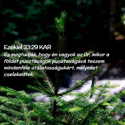Picture 02 - Ezékiel 33:29 KAR - És megtudják, hogy én vagyok az Úr, mikor a - Bible Verse Picture