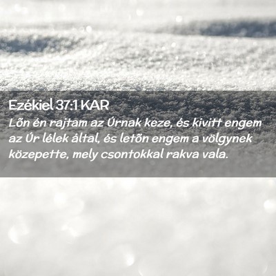 Picture 02 - Ezékiel 37:1 KAR - Lõn én rajtam az Úrnak keze, és kivitt engem - Bible Verse Picture