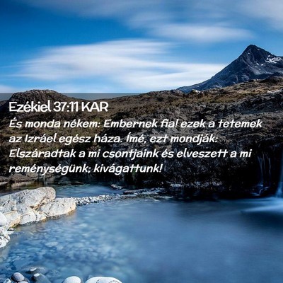 Picture 02 - Ezékiel 37:11 KAR - És monda nékem: Embernek fia! ezek a tetemek az - Bible Verse Picture