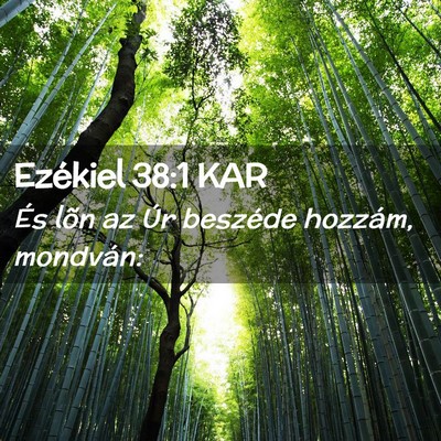 Picture 02 - Ezékiel 38:1 KAR - És lõn az Úr beszéde hozzám, - Bible Verse Picture