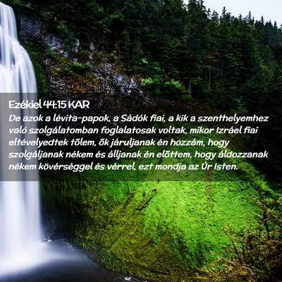 Picture 02 - Ezékiel 44:15 KAR - De azok a lévita-papok, a Sádók fiai, a kik a - Bible Verse Picture