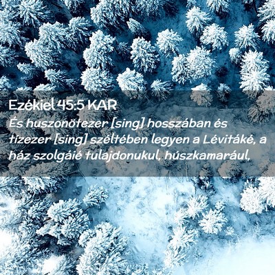 Picture 02 - Ezékiel 45:5 KAR - És huszonötezer [sing] hosszában és tízezer - Bible Verse Picture