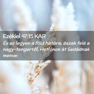 Picture 02 - Ezékiel 47:15 KAR - És ez legyen a föld határa, észak felé a - Bible Verse Picture