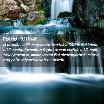 Picture 02 - Ezékiel 48:11 KAR - A papoké, a kik megszenteltettek a Sádók fiai - Bible Verse Picture