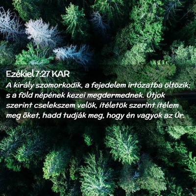 Picture 02 - Ezékiel 7:27 KAR - A király szomorkodik, a fejedelem irtózatba - Bible Verse Picture