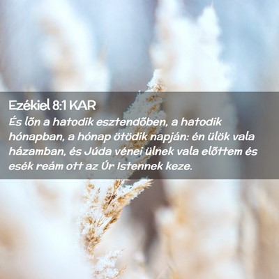 Picture 02 - Ezékiel 8:1 KAR - És lõn a hatodik esztendõben, a hatodik - Bible Verse Picture